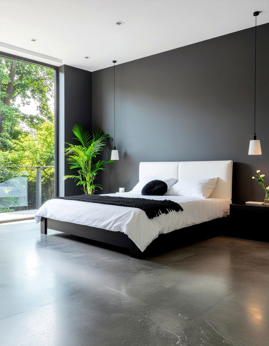 Concrete Floor Black Walls - 30 bedroom concrete floors