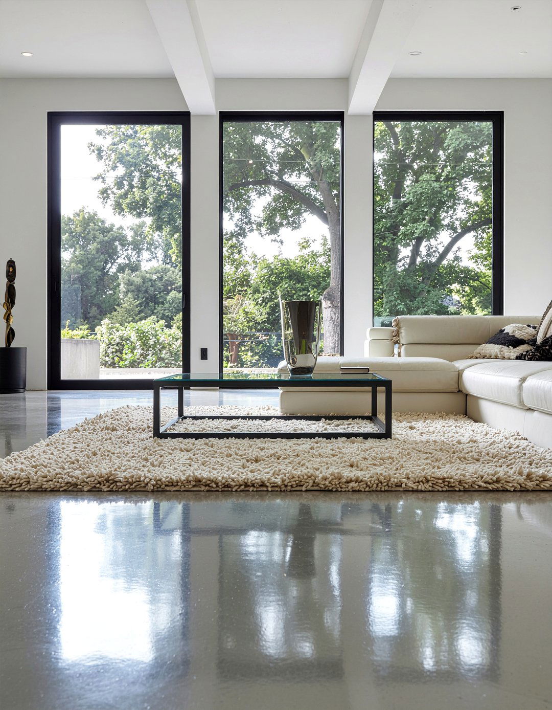 Concrete Floor Living Room - 30 warehouse living room ideas