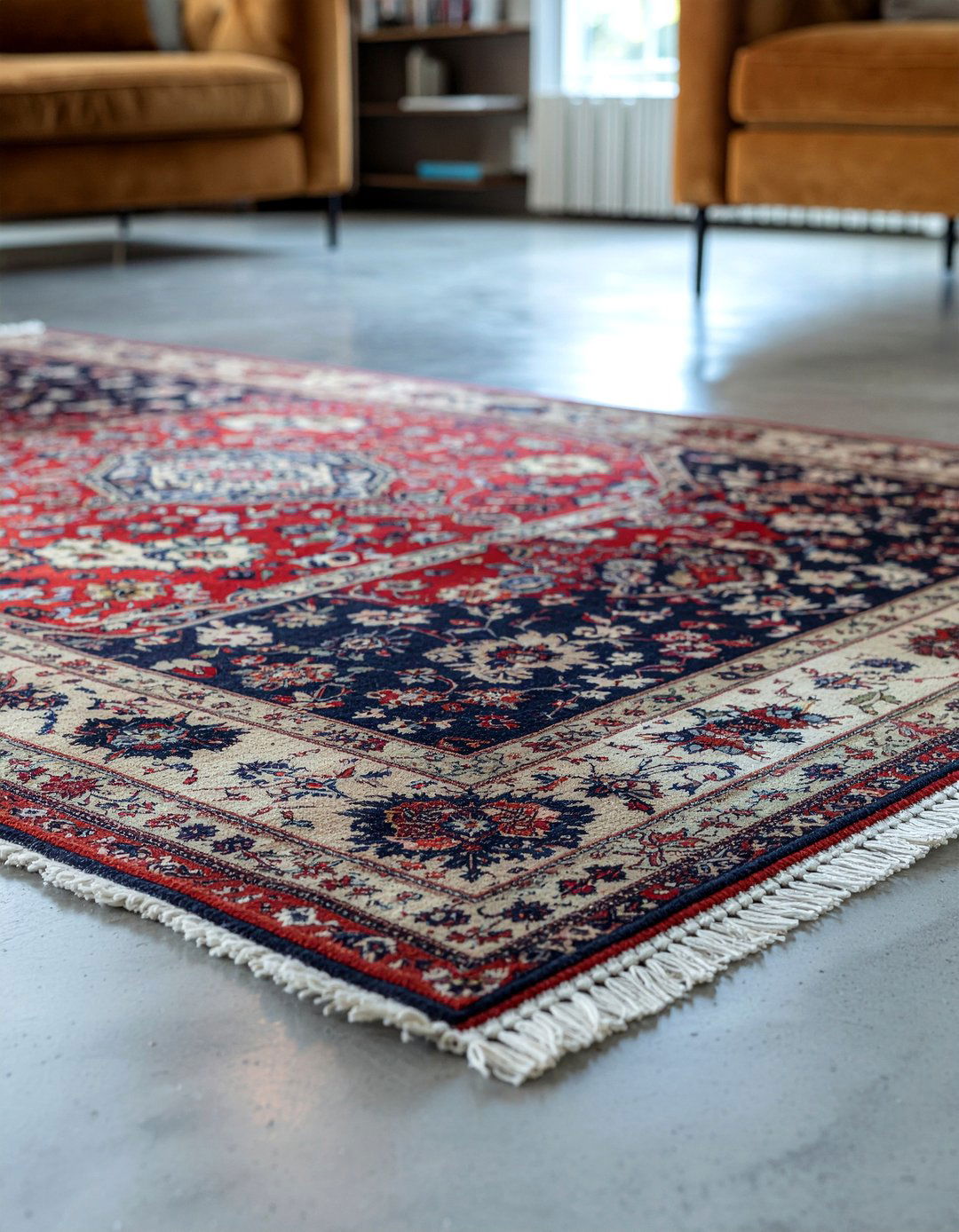 Concrete Floor With Area Rug - 30 living room concrete floors