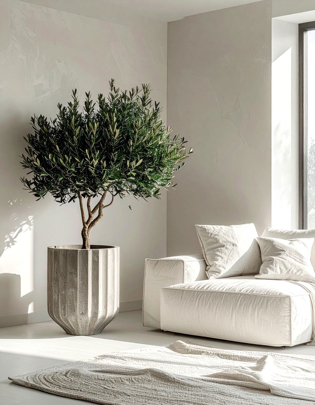 Concrete Fluted Planter - 30 planter ideas