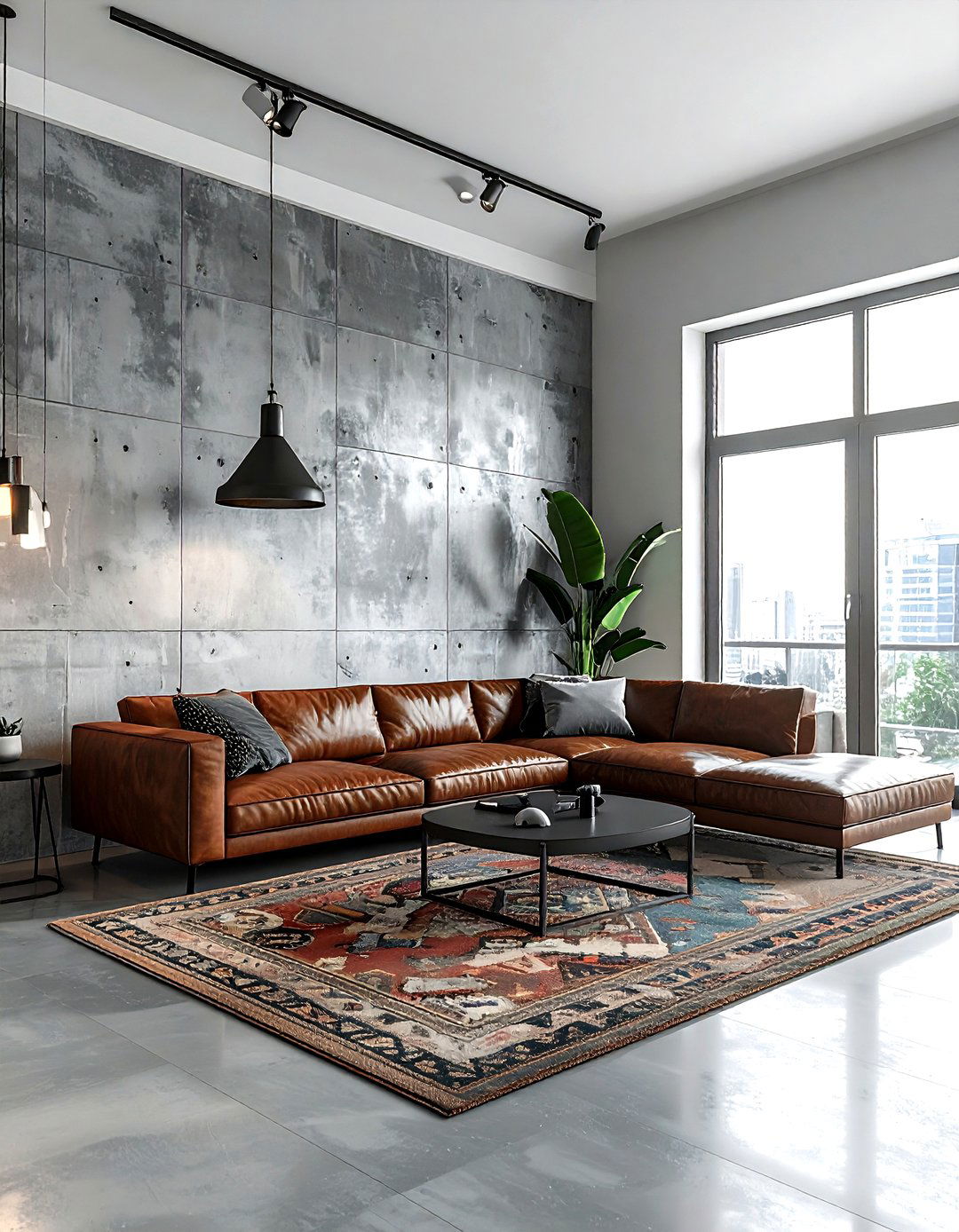 Concrete Half Wall - 30 living room half wall ideas