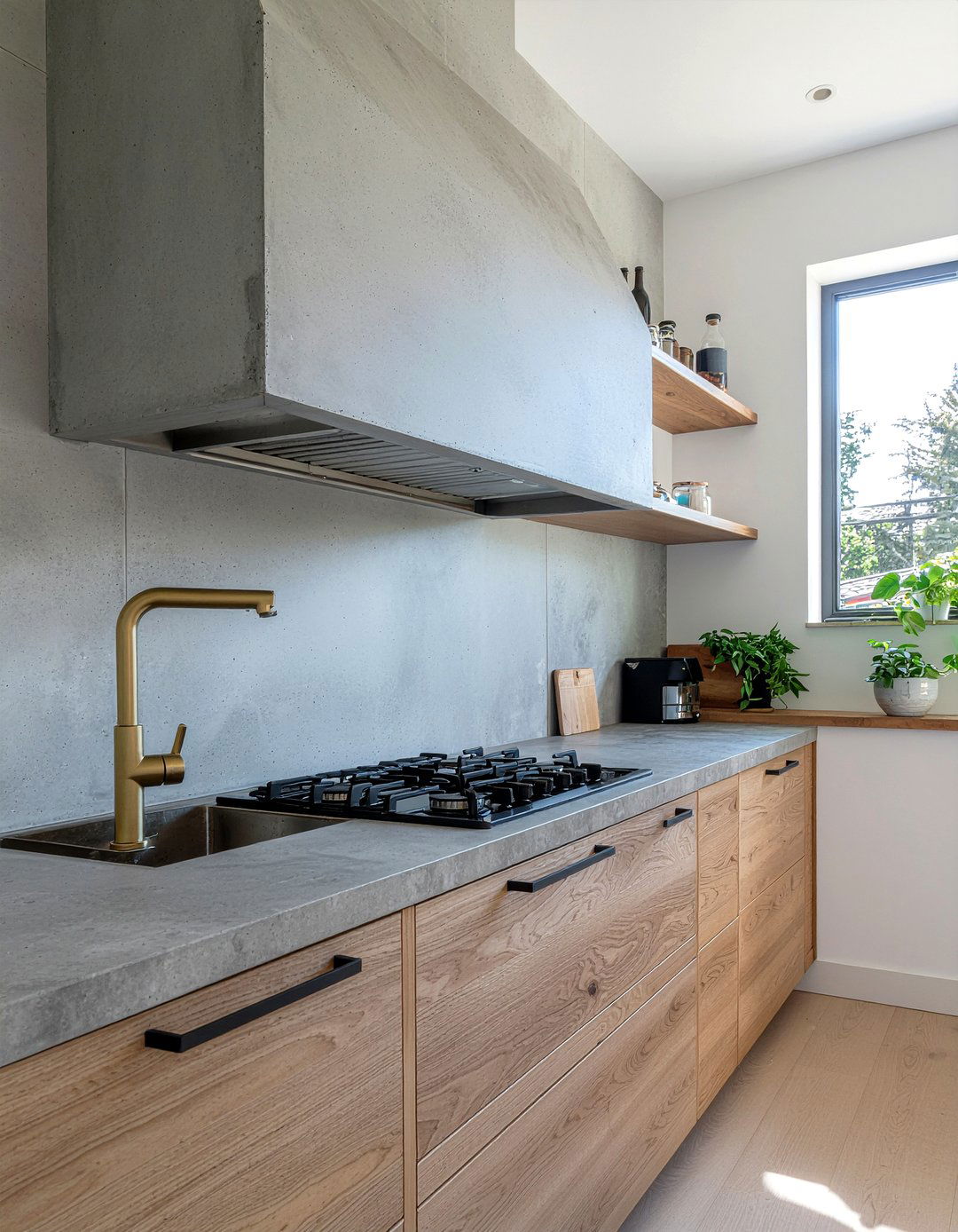 Concrete Kitchen Vent - 30 custom hood kitchen ideas
