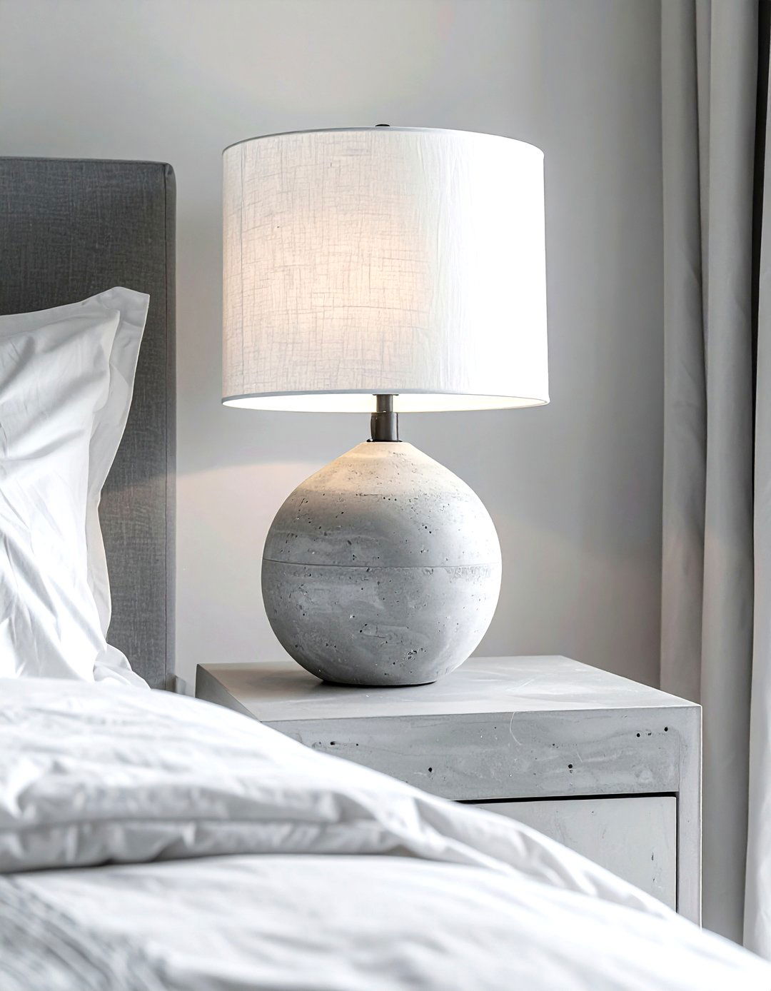 Concrete Lamp - 30 concrete decor ideas