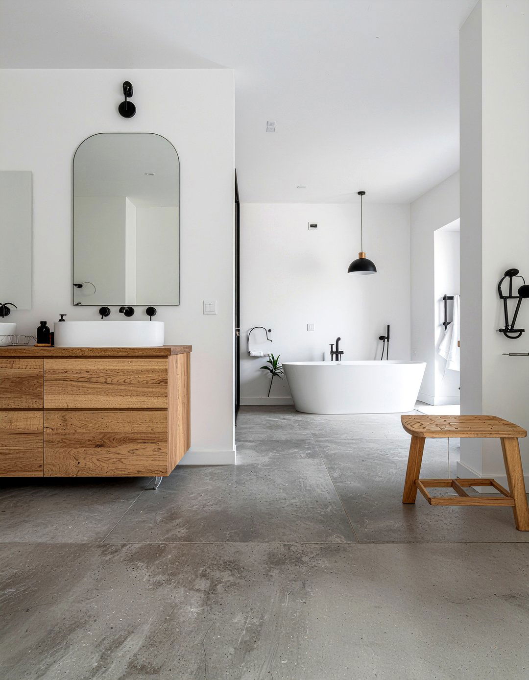 Concrete Look Laminate Bathroom - 30 bathroom laminate flooring ideas