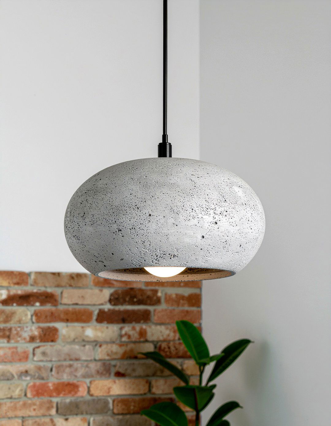 Concrete Pendant Light - 30 dining room ceiling light ideas