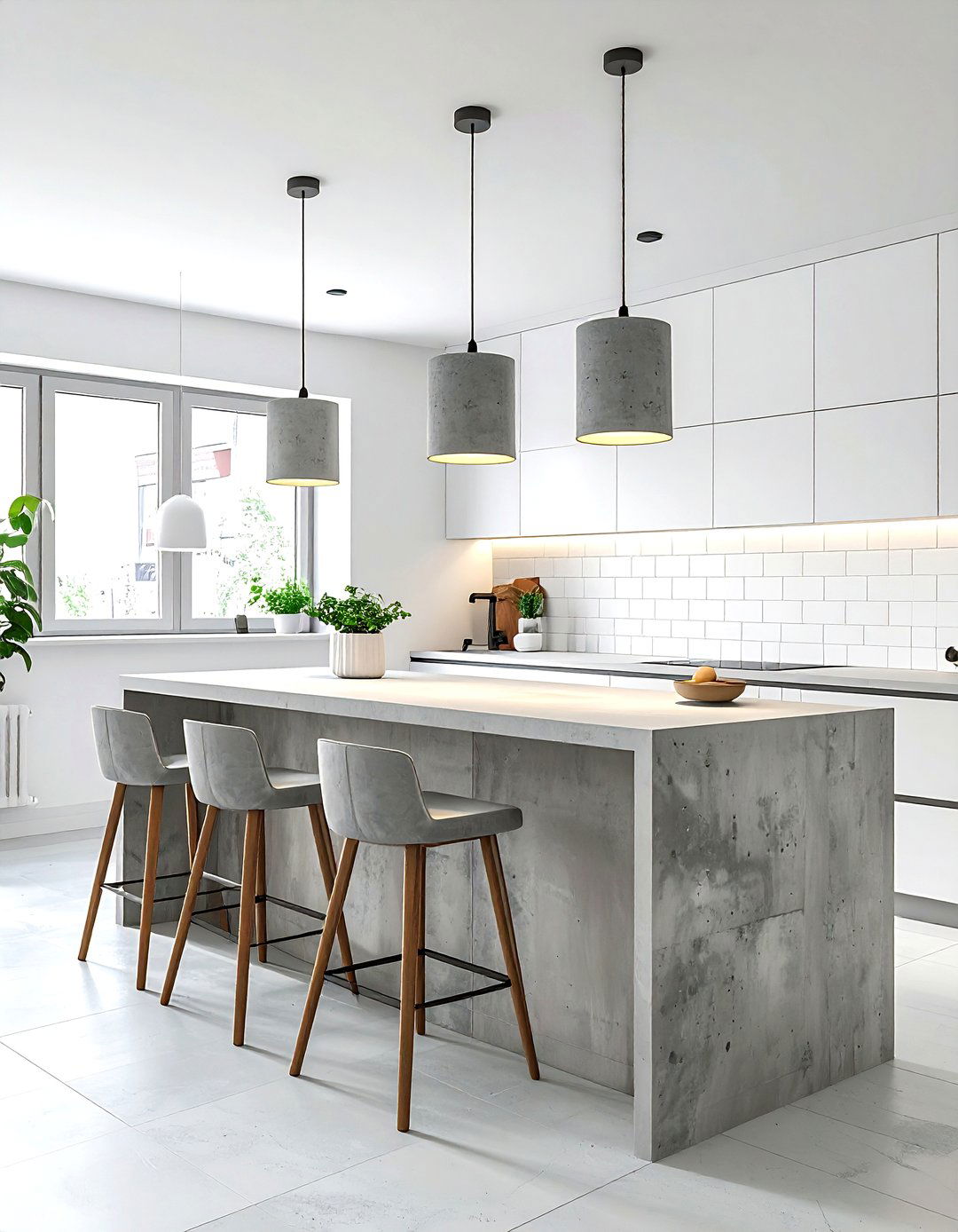 Concrete Pendant Light - 30 pendant light ideas