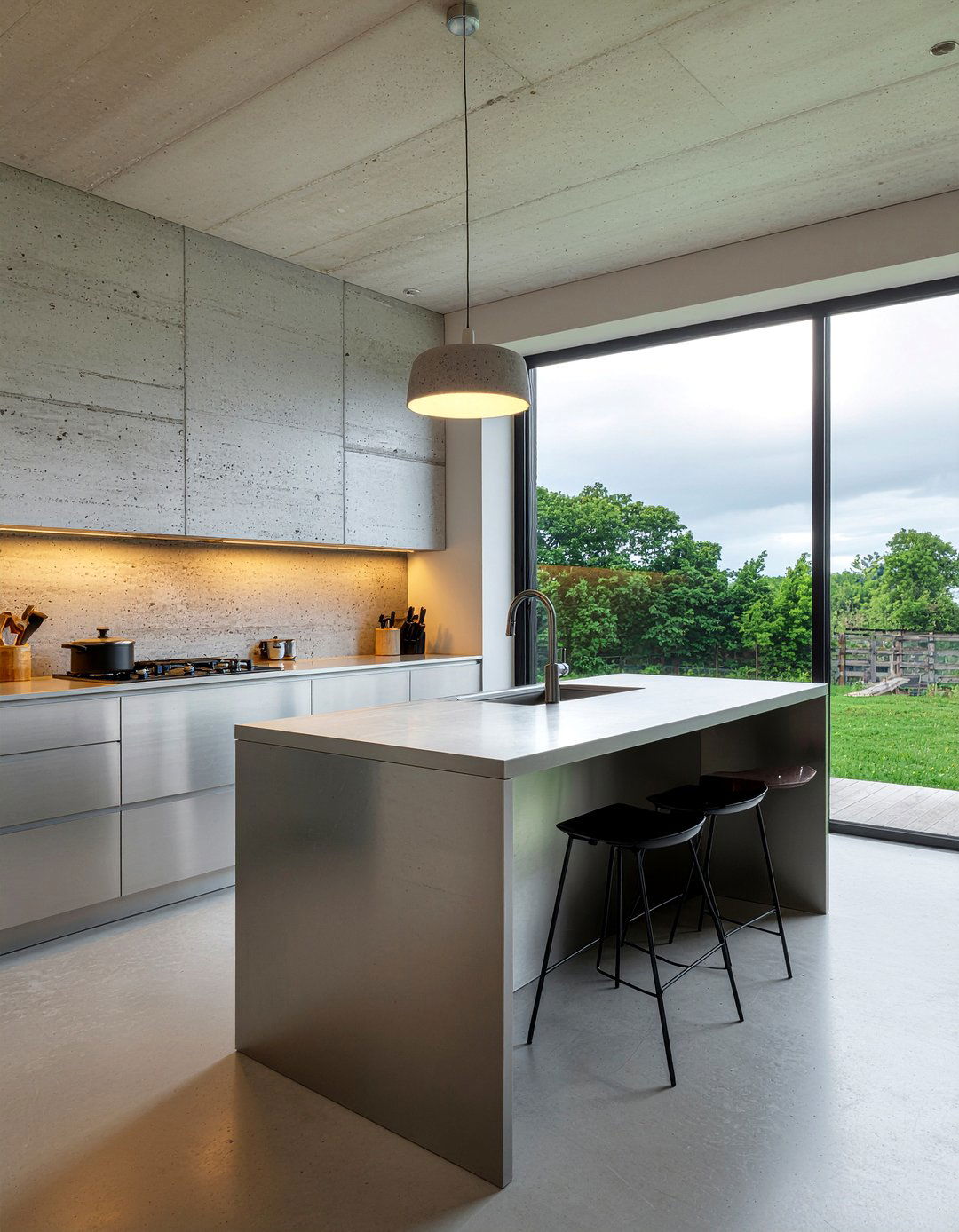 Concrete Pendant Lights Kitchen - 30 modern pendant kitchen ideas