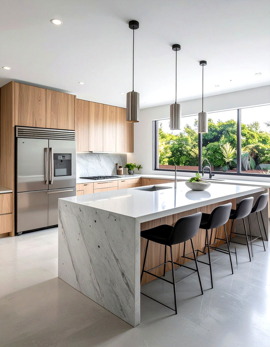 Concrete Pendant Modern Kitchen - 30 industrial pendant kitchen ideas