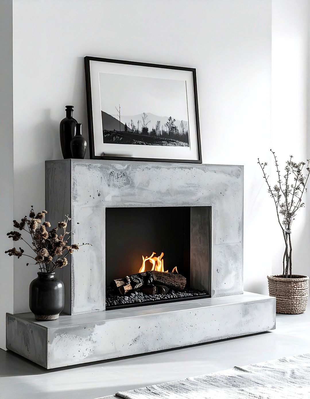 Concrete Picture Frame - 30 concrete decor ideas