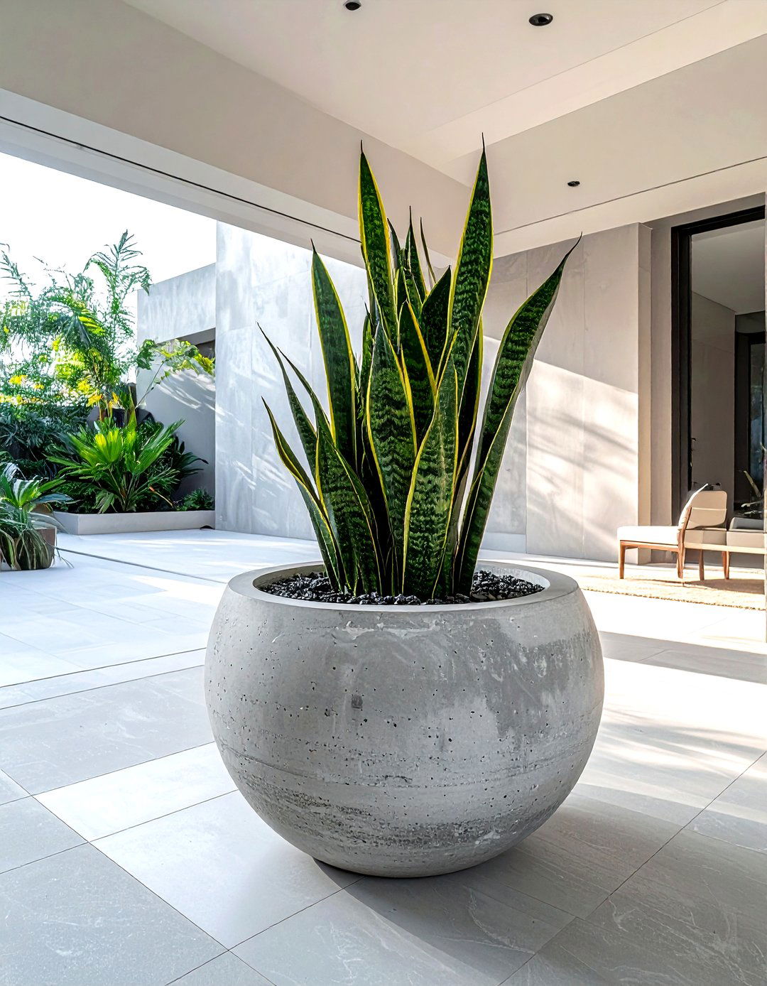 Concrete Planter - 30 concrete decor ideas