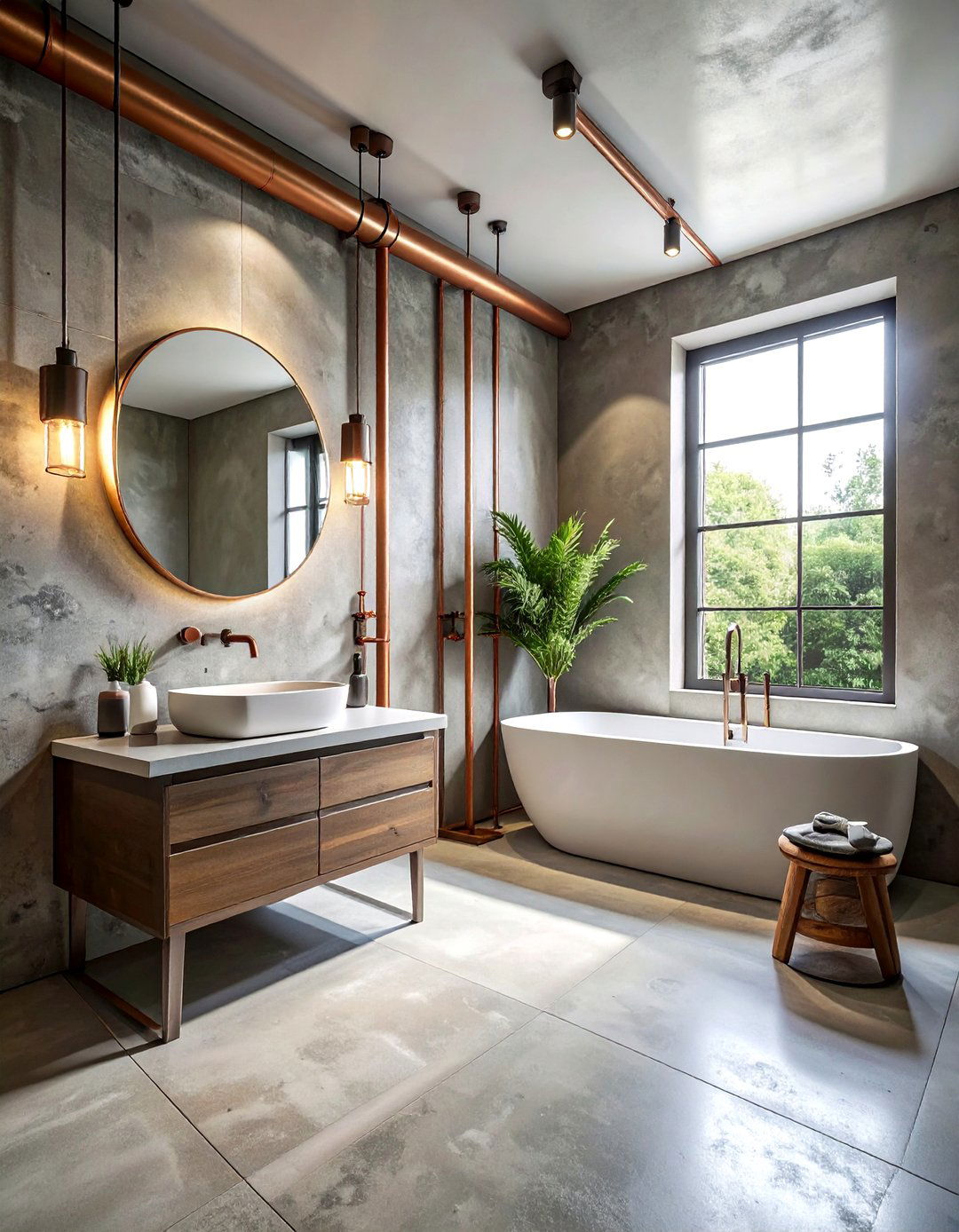 Concrete Plaster Bathroom - 30 bathroom wall texture ideas