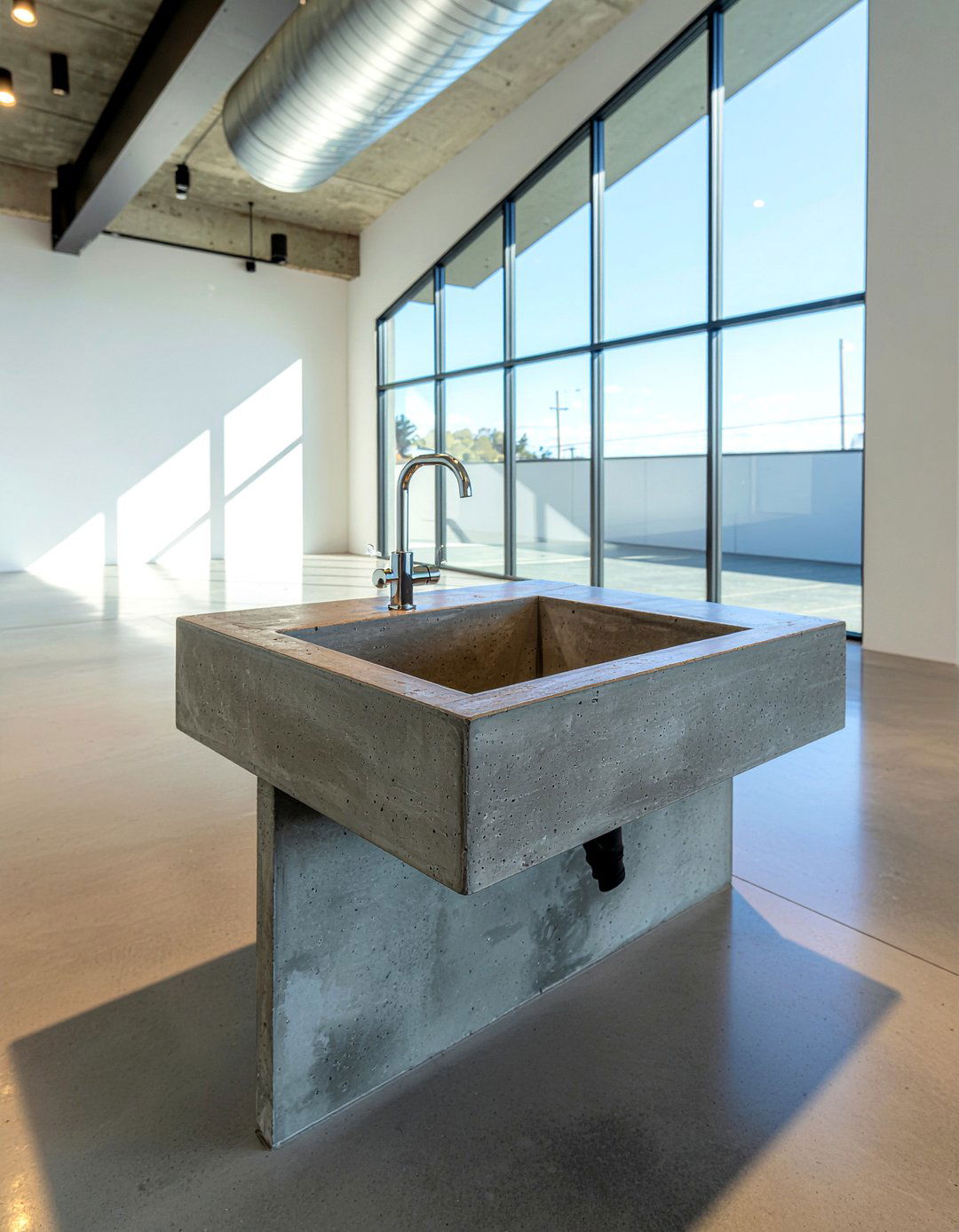 Concrete Single Bowl Sink - 30 single bowl sink kitchen ideas