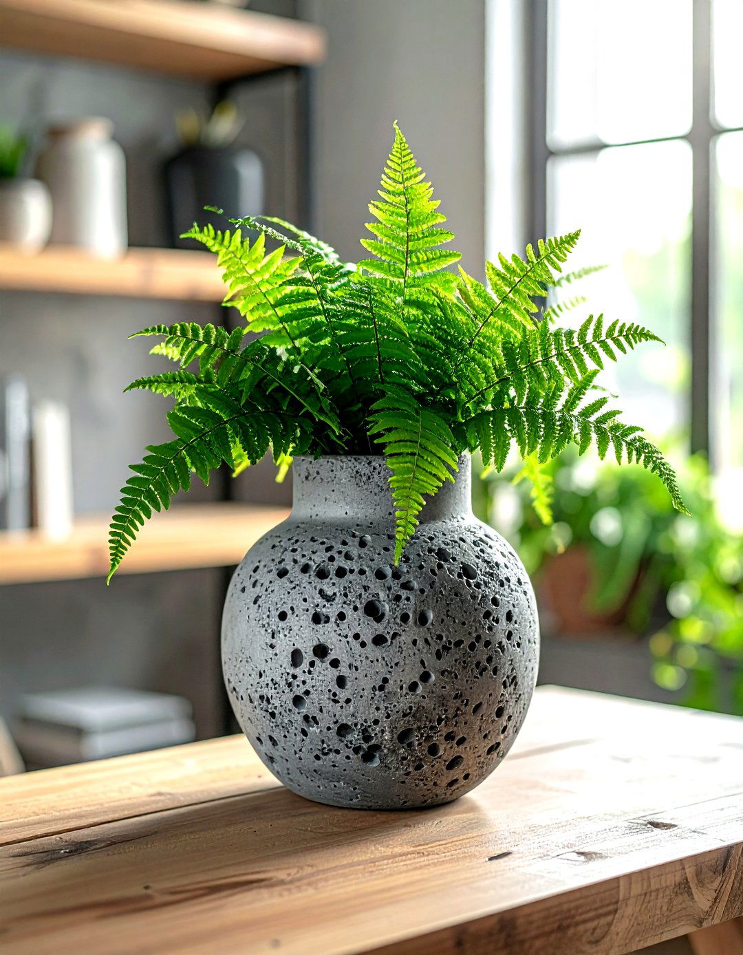 Concrete Stone Vase - 30 decorative vase ideas