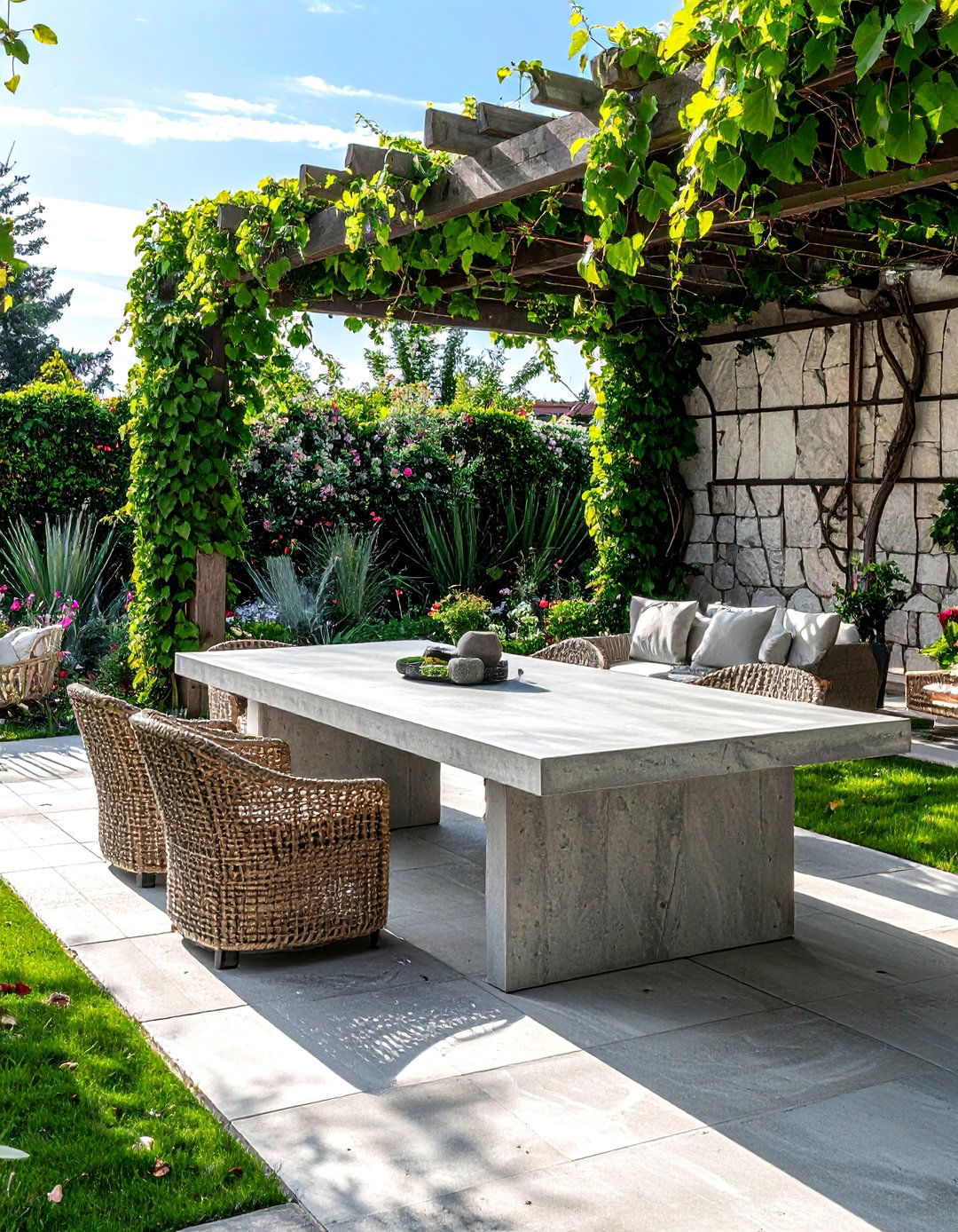 Concrete Table For Patio - 30 concrete dining table ideas