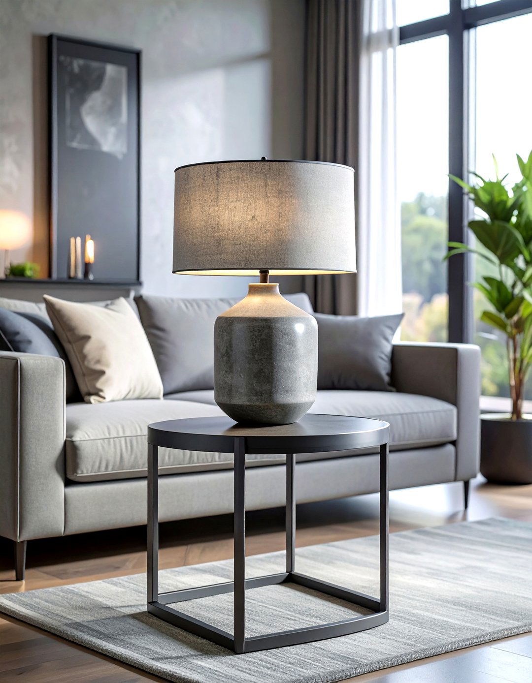 Concrete Table Lamp - 30 living room table lamps