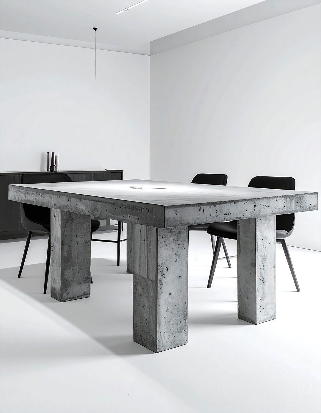 Concrete Table With U Shaped Legs - 30 concrete dining table ideas
