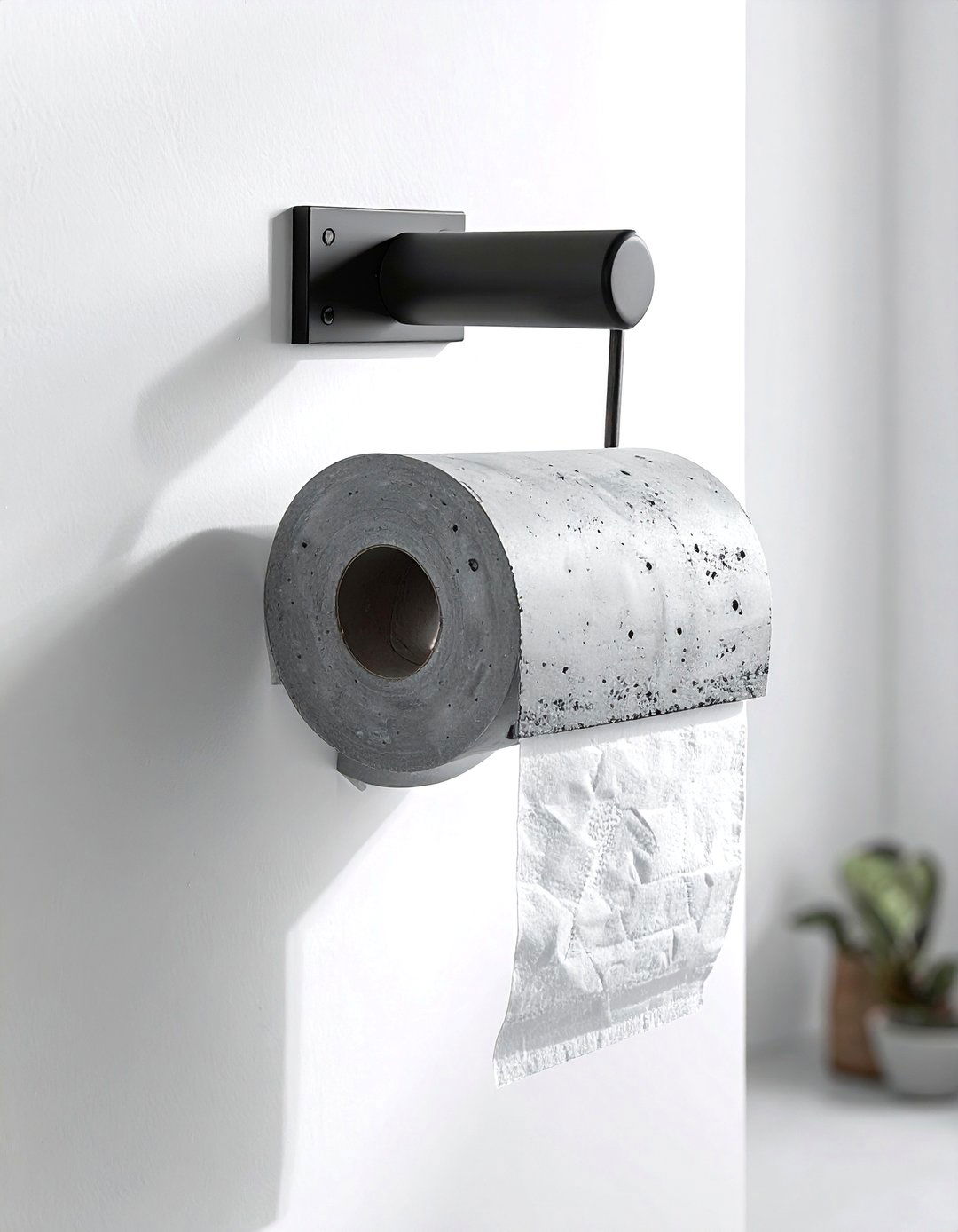 Concrete Toilet Paper Holder - 30 toilet paper holder ideas