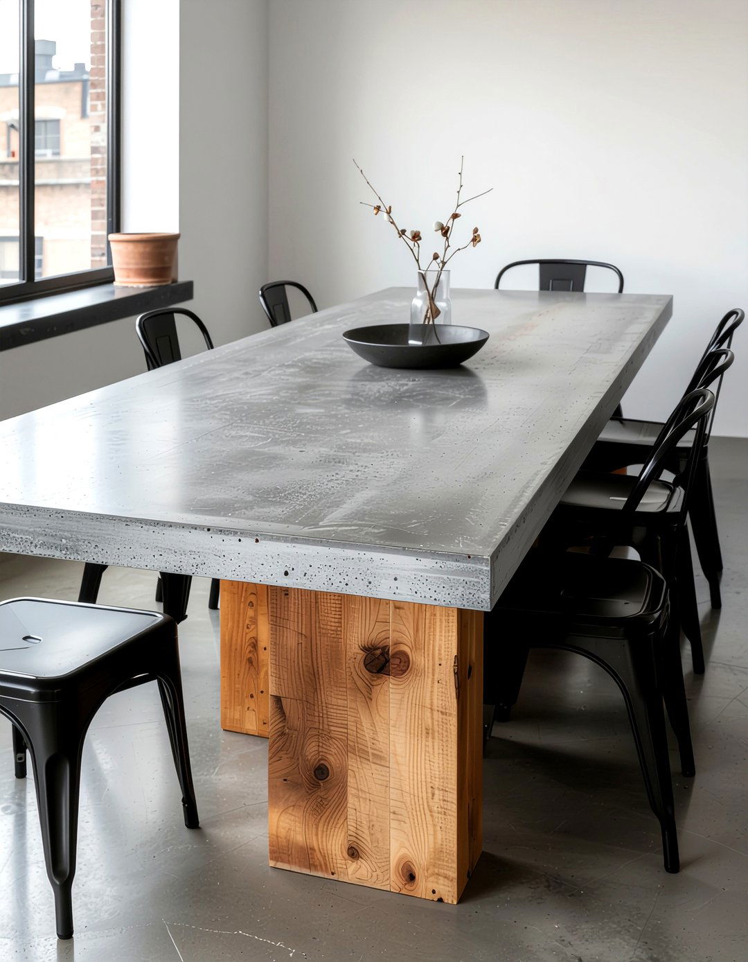 Concrete Top Dining Table - 30 dining table for 8 ideas