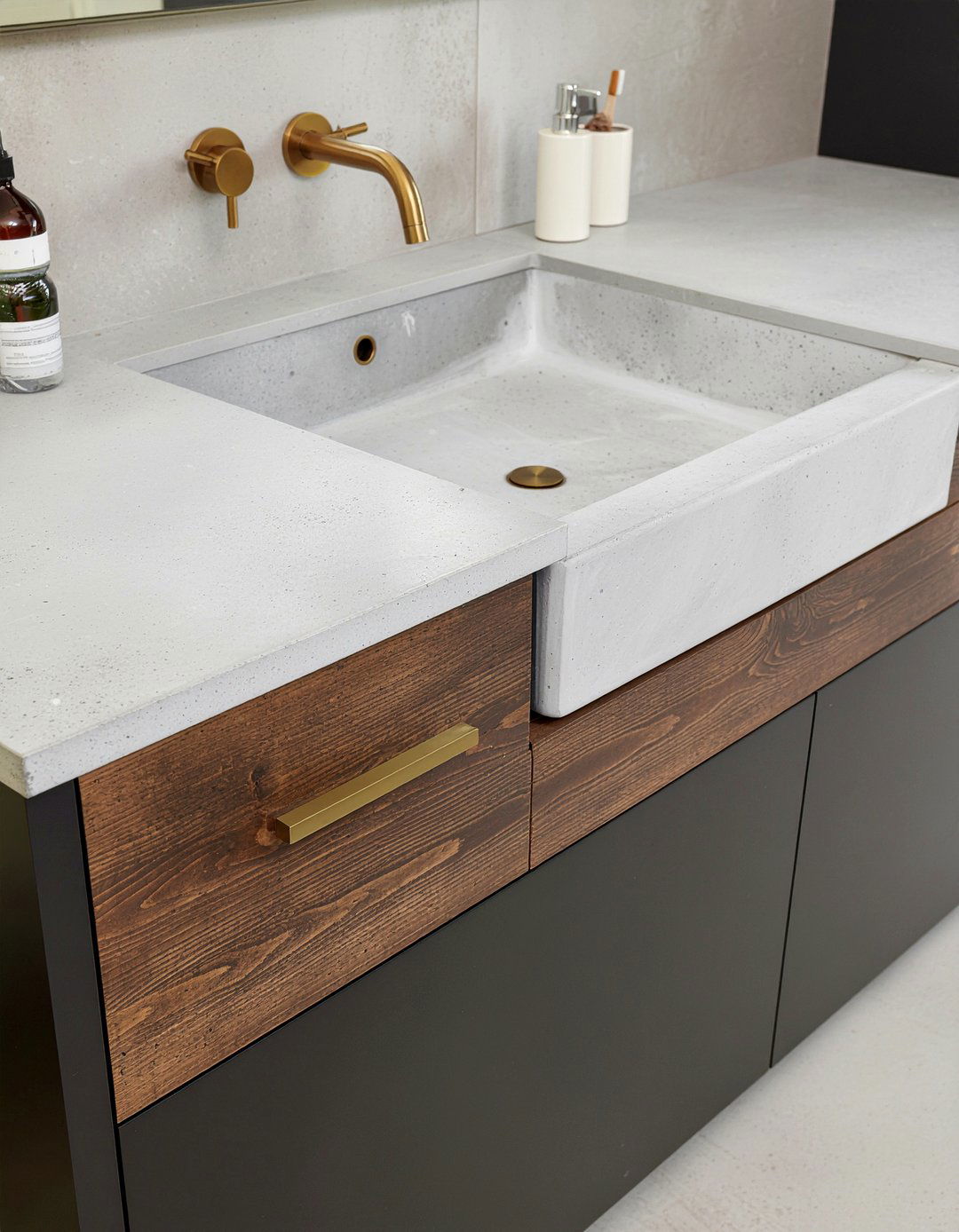 Concrete Vessel Sink - 30 bathroom decor ideas