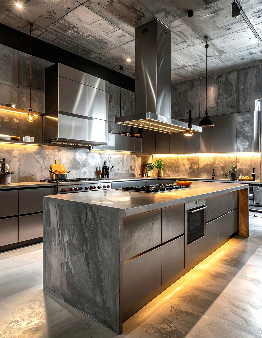 Concrete Wall Light - 30 kitchen sconce ideas