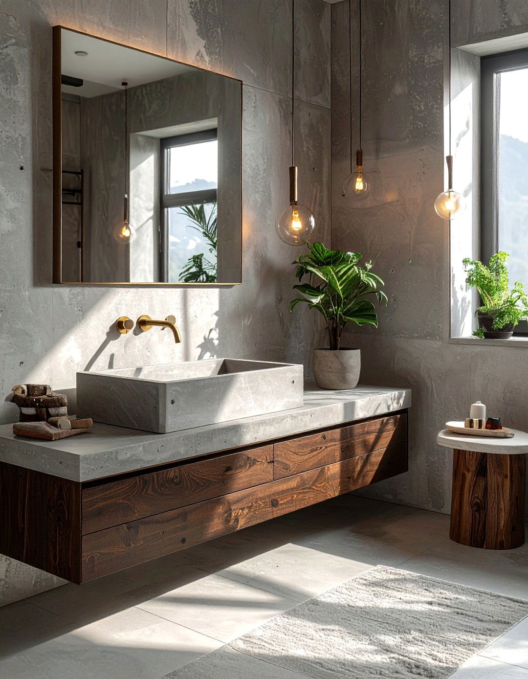 Concrete bathroom sink - 30 favorite bathroom ideas