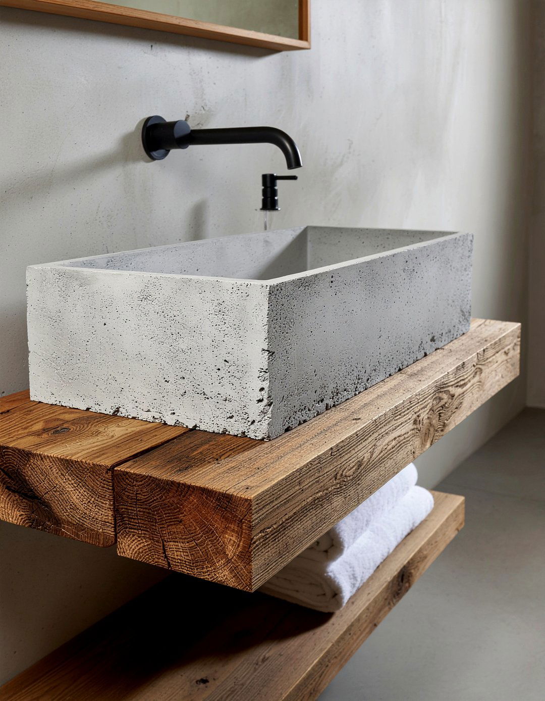 Concrete bathroom sink - 30 luxury bathroom fixture ideas