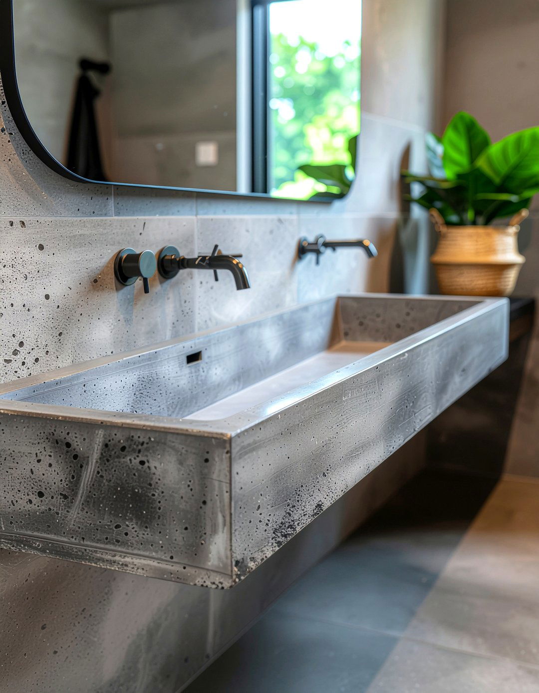 Concrete bathroom sink - 30 primary bathroom ideas