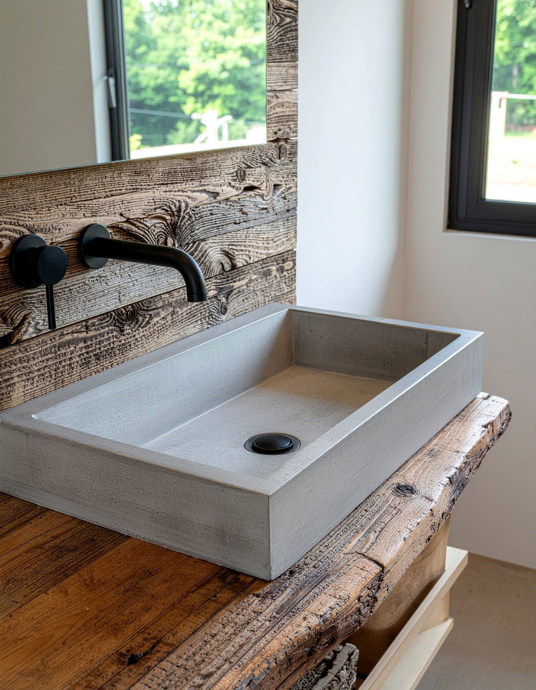 Concrete bathroom sink - 30 bathroom trendy element ideas