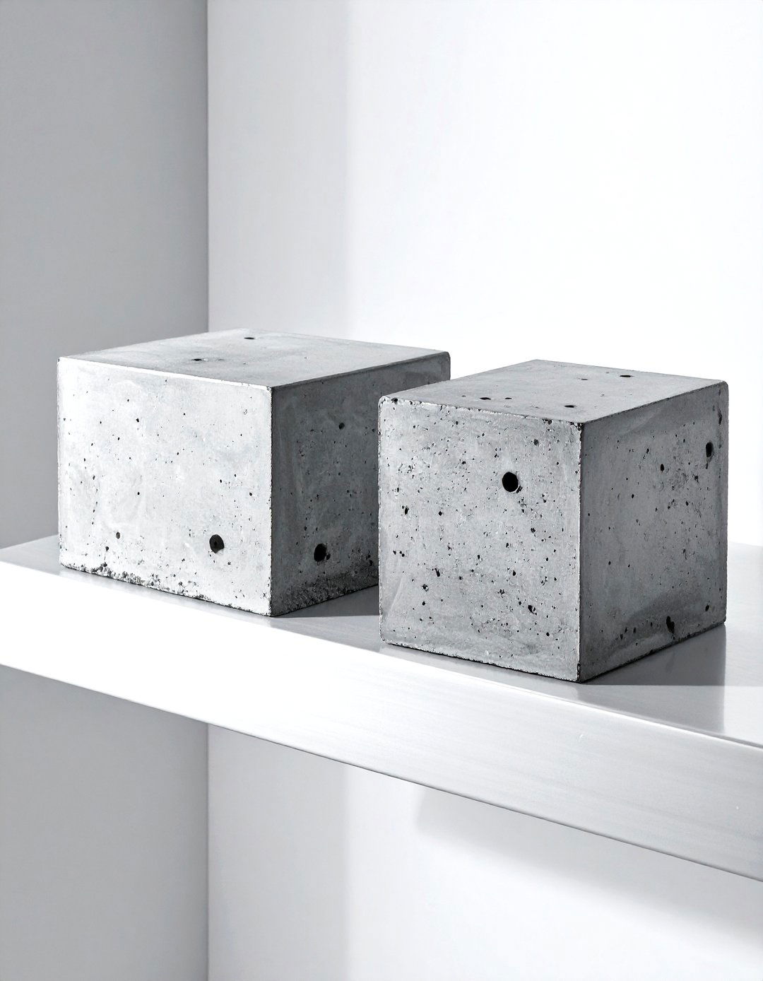 Concrete bookend - 30 bookend ideas