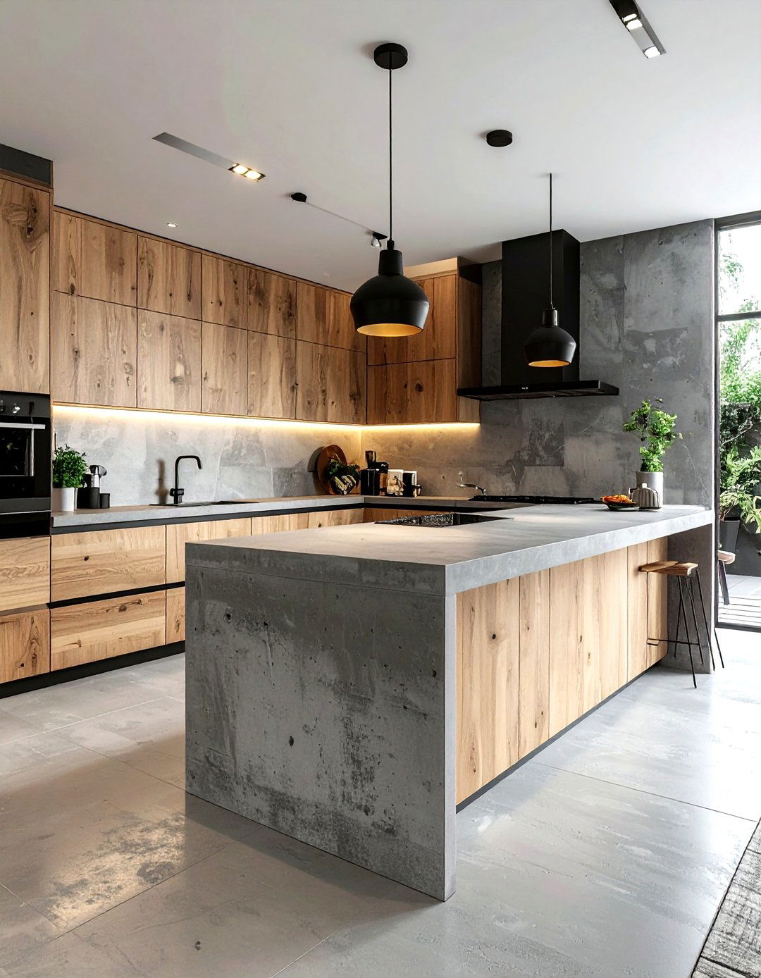 Concrete counter kitchen - 30 uncomplicated kitchen ideas