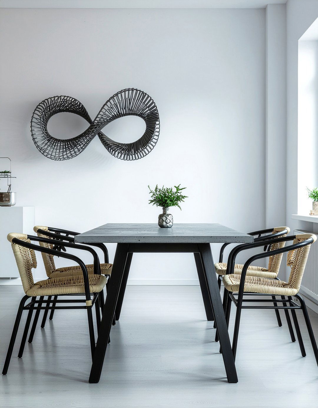 Concrete dining table - 30 contemporary dining room ideas