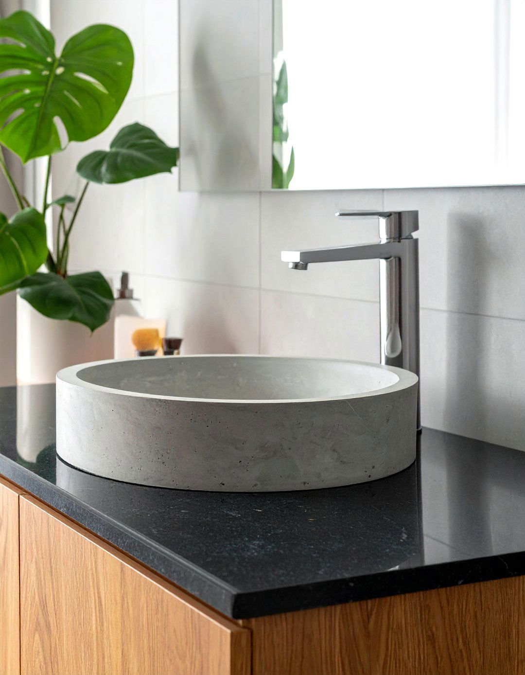 Concrete drop in sink - 30 concrete sink ideas