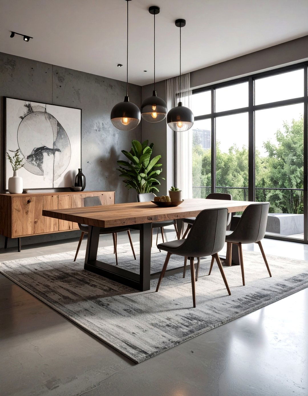 Concrete floor dining room - 30 one-of-a-kind dining room ideas