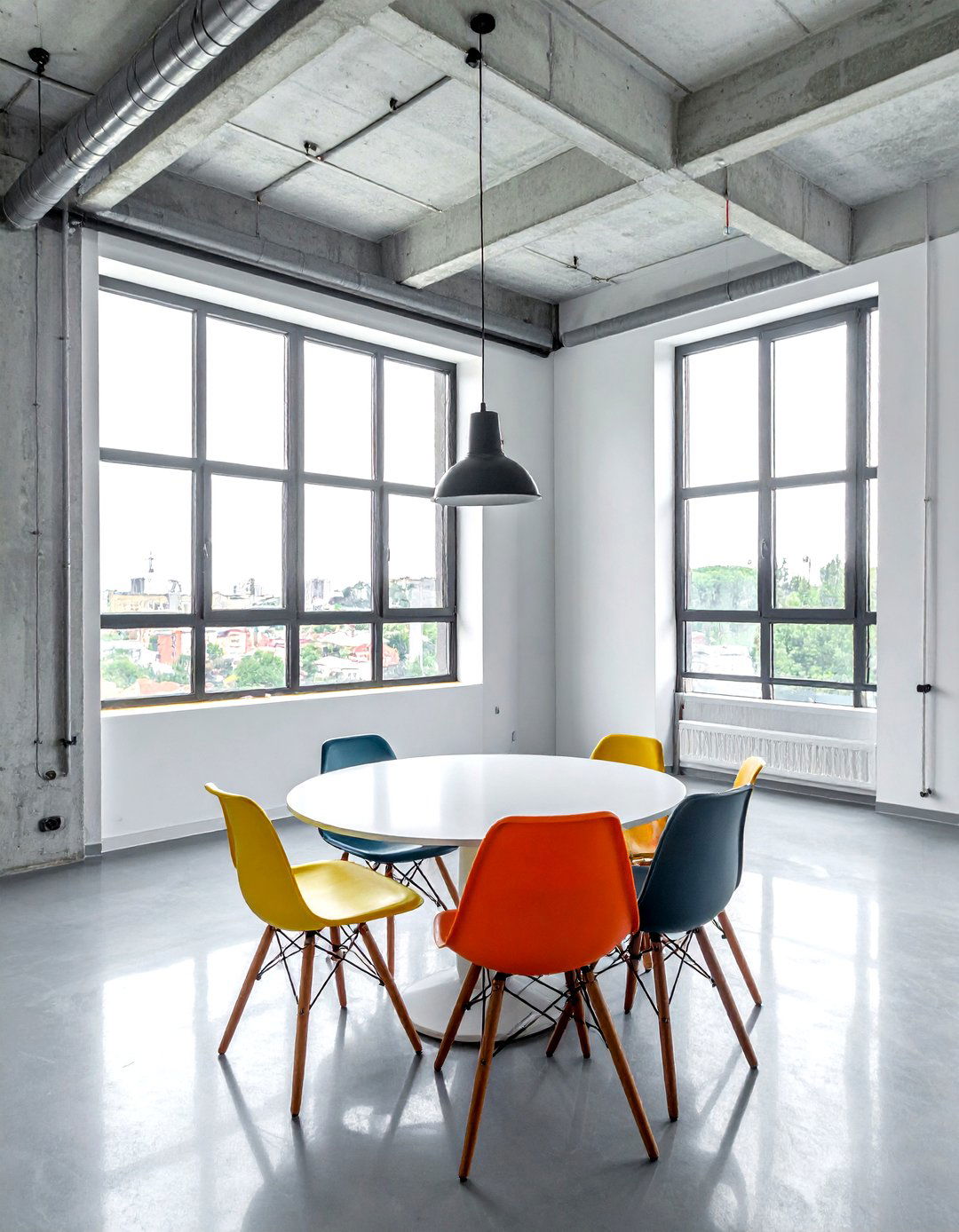 Concrete floor dining room - 30 Tribeca dining room ideas