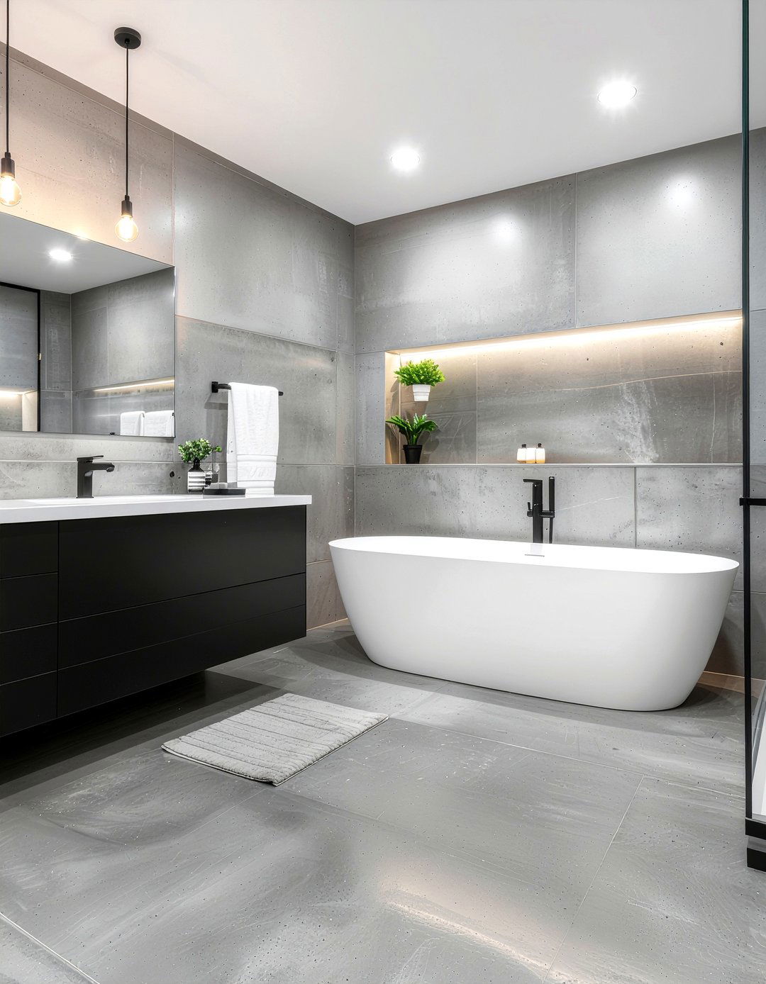 Concrete floor radiant heating - 30 bathroom heated floor ideas