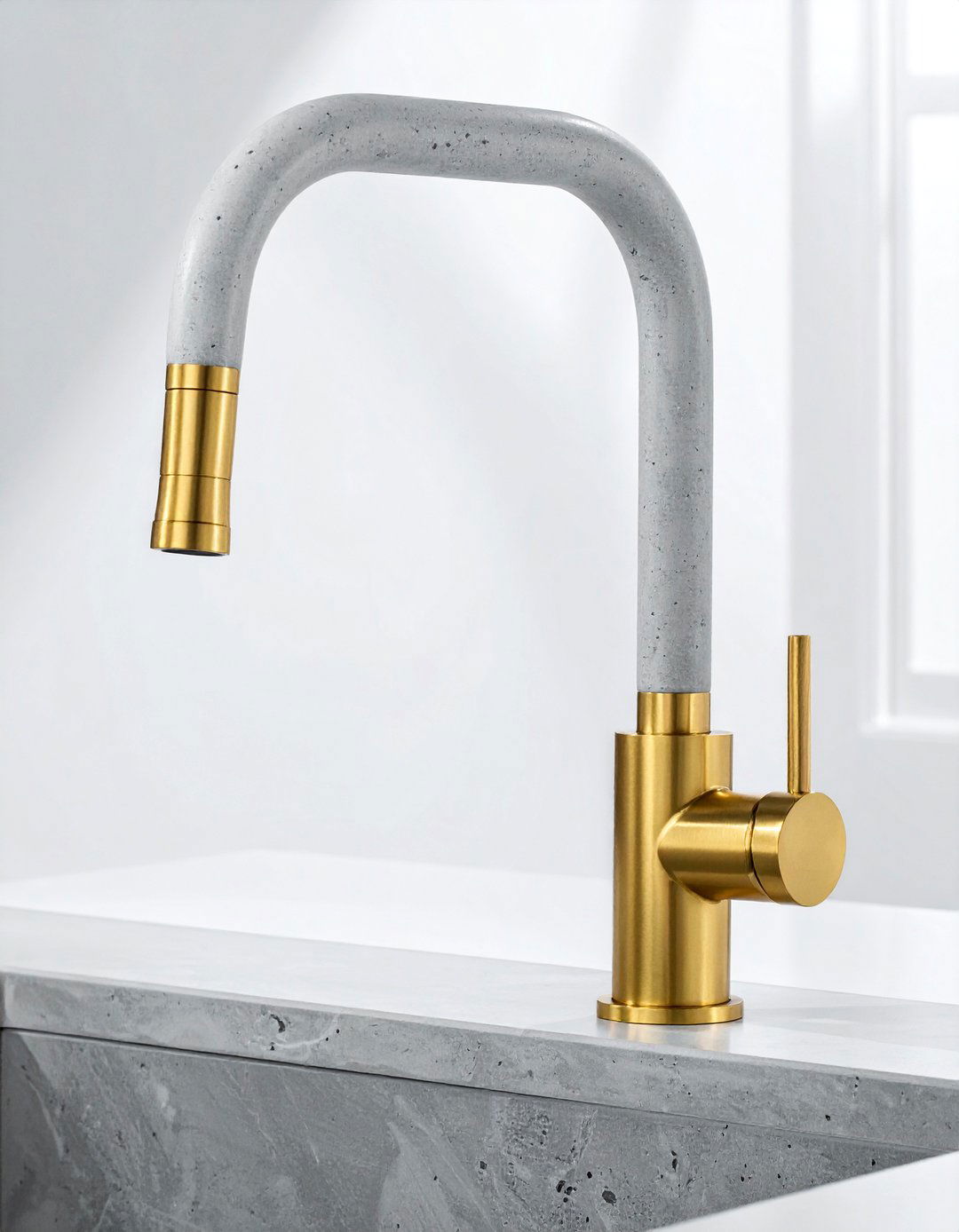 Concrete handle kitchen faucet - 30 Brizo kitchen ideas