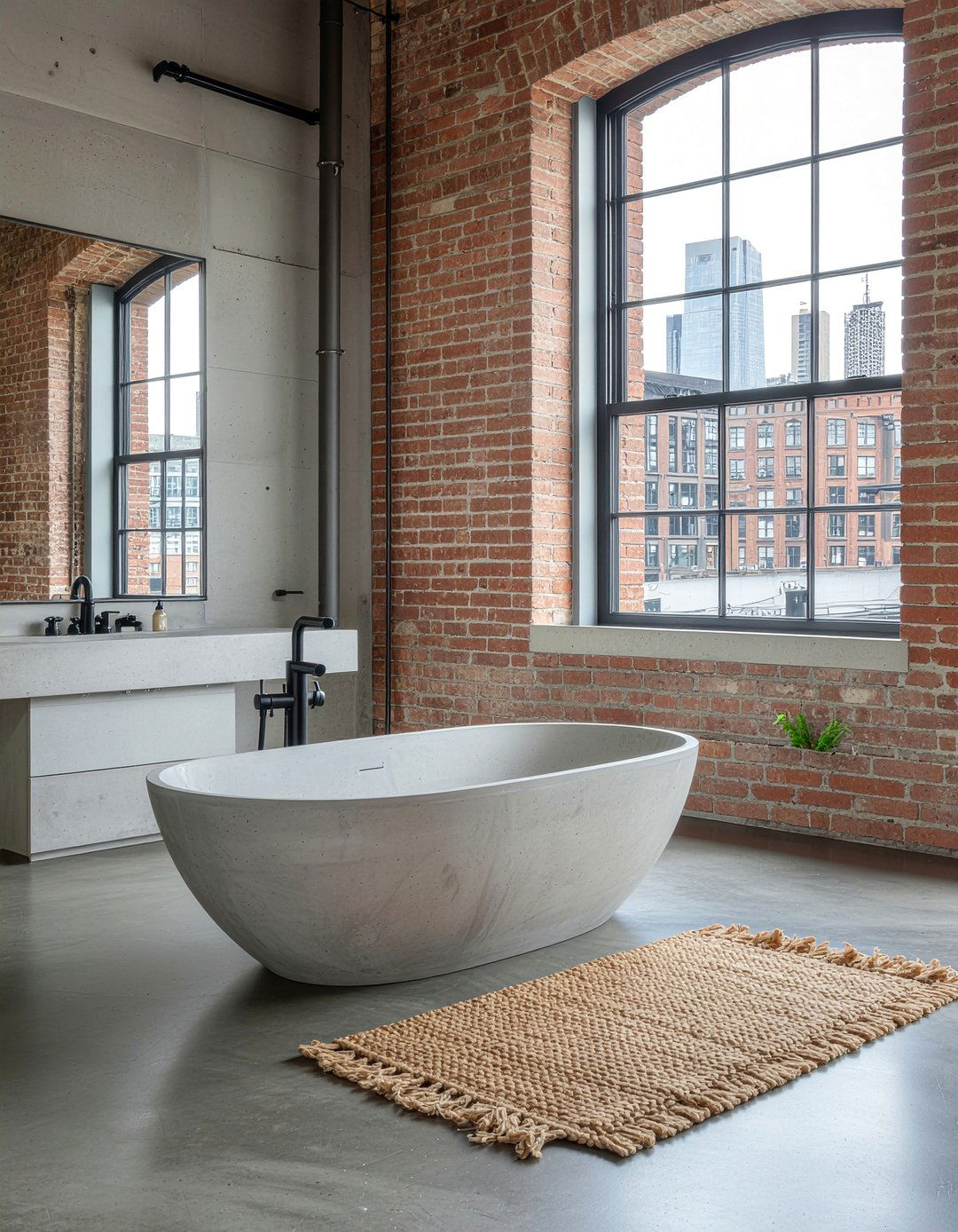 Concrete soaking tub - 30 master bathroom tub ideas