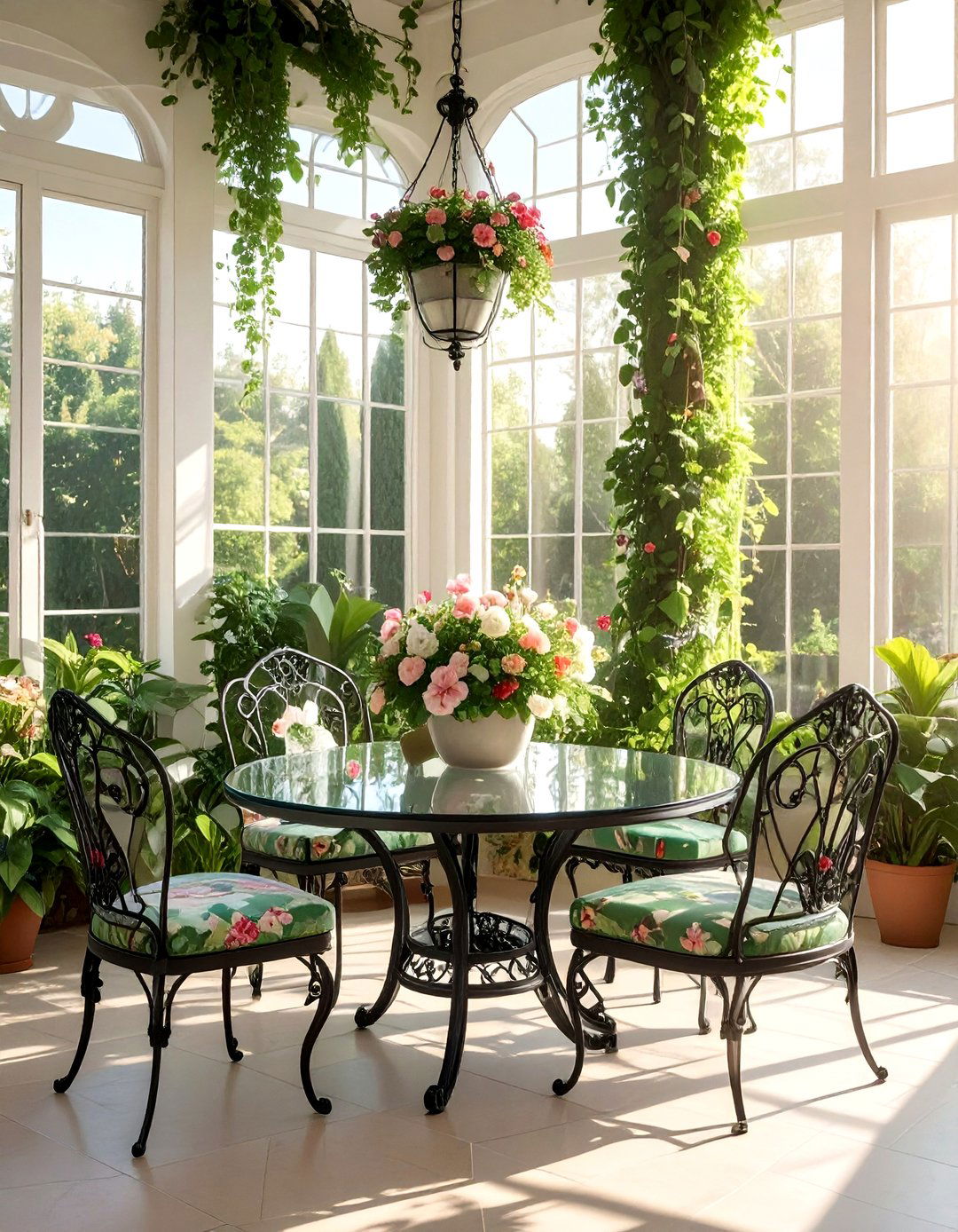 Conservatory style dining room - 30 garden-inspired decor ideas