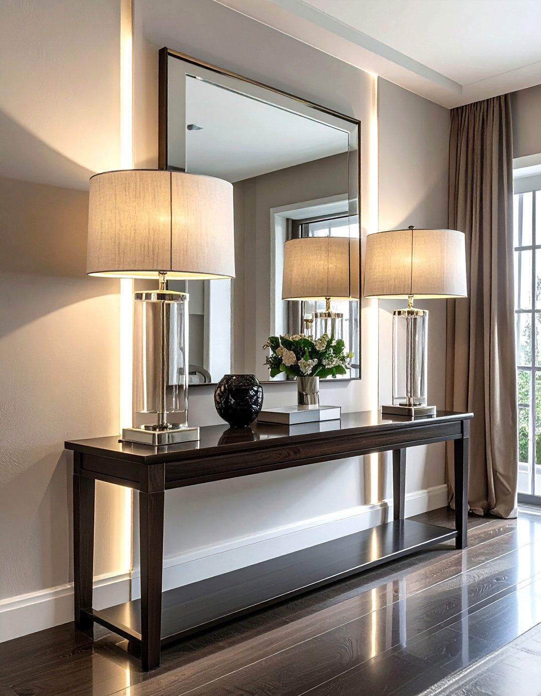 Console Table Lamp Symmetry - 30 living room table lamp styling