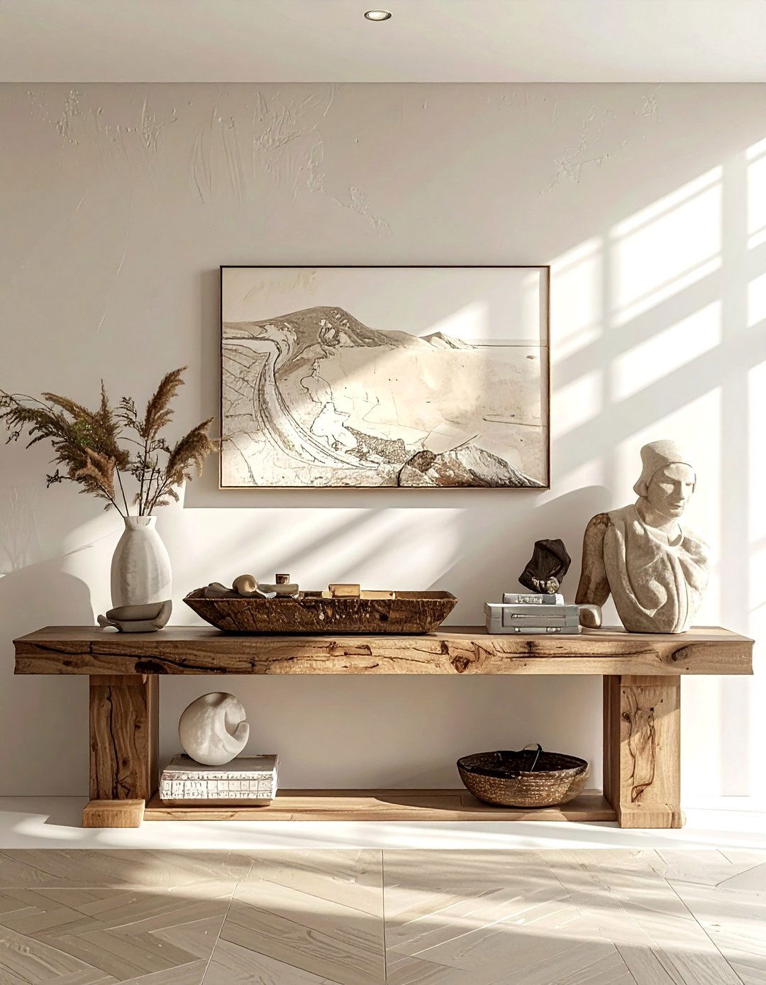 Console Table Styling - 30 souvenir display ideas