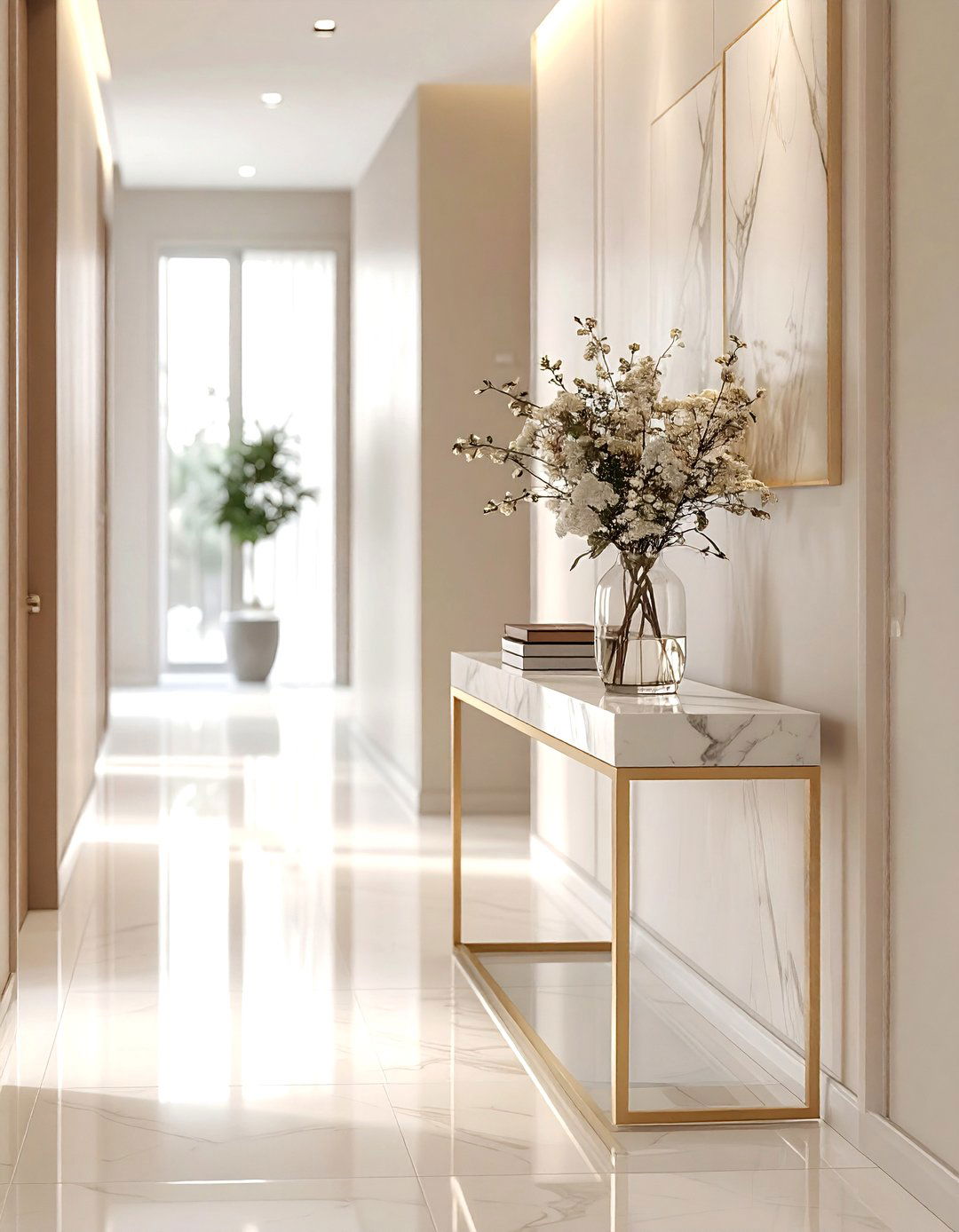 Console table - 30 long hallway ideas
