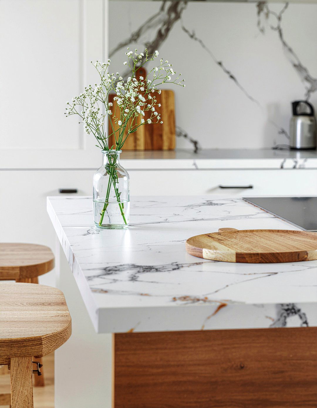 Contact Paper Countertops - 30 low cost kitchen makeover ideas