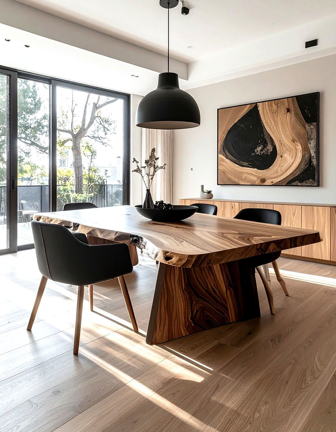 Contemporary Ash Wood Dining - 30 wood dining room ideas