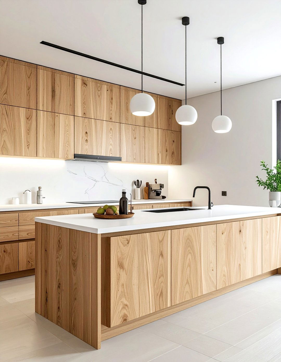 Contemporary Ash Wood Kitchen - 30 wood kitchen ideas