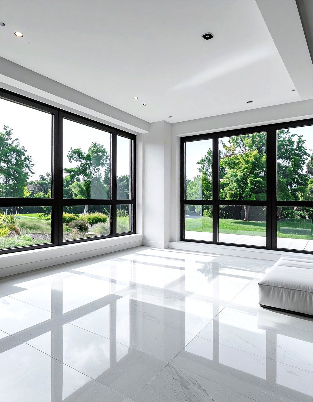 Contemporary Bay Window Frame - 30 living room bay window ideas