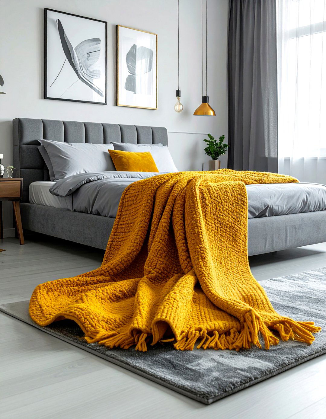 Contemporary Bedroom Throw - 30 bedroom finishing touches ideas