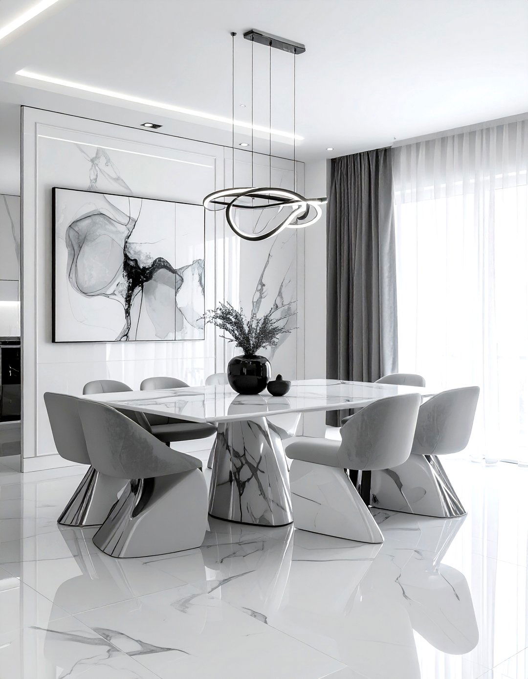 Contemporary Dining Room - 30 layered dining room ideas