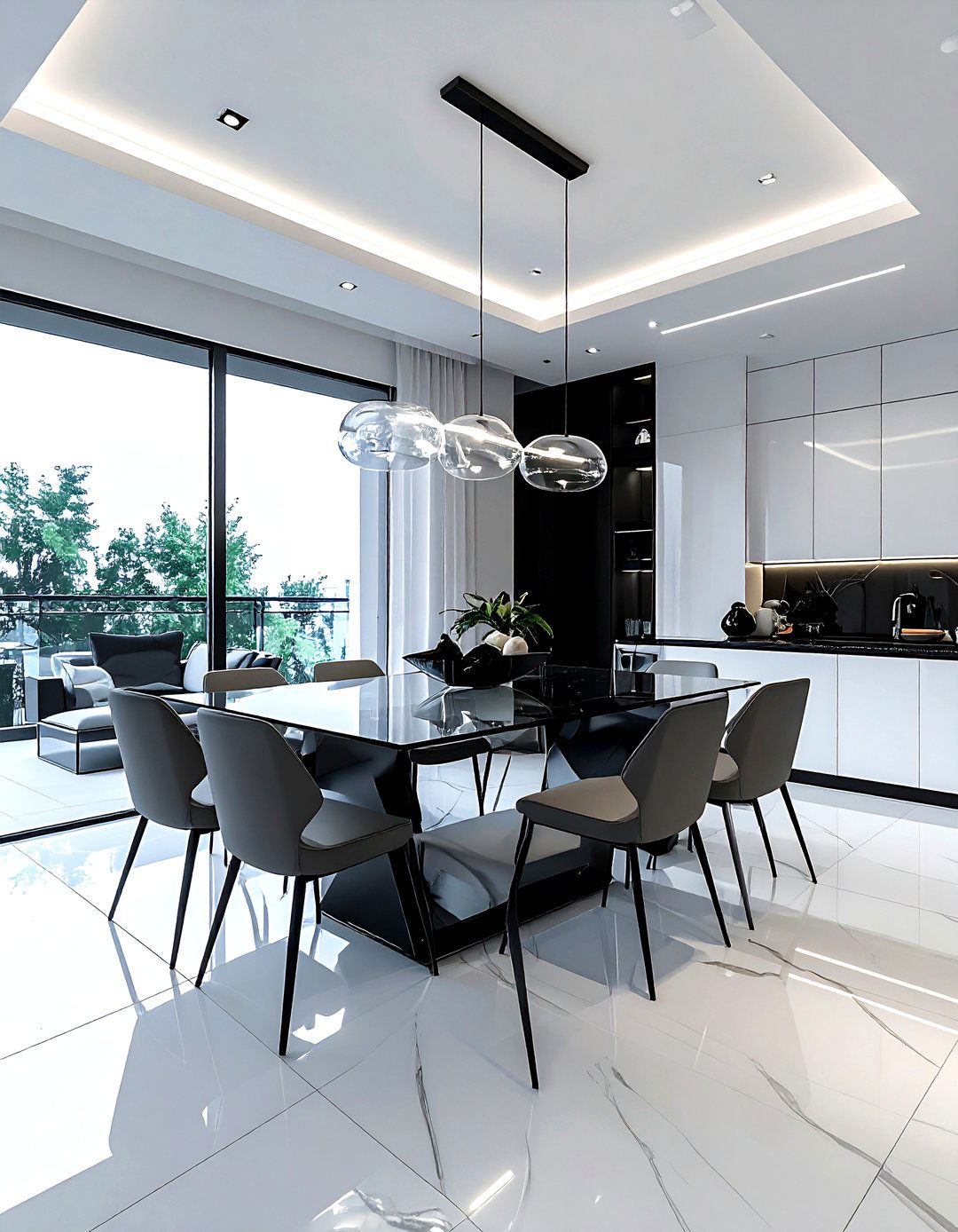 Contemporary Dining Room - 30 model home dining room ideas