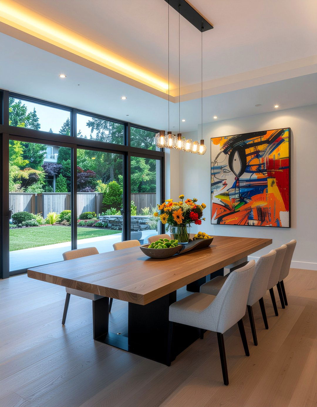 Contemporary Dining Room Lighting - 30 dining room recessed lighting ideas