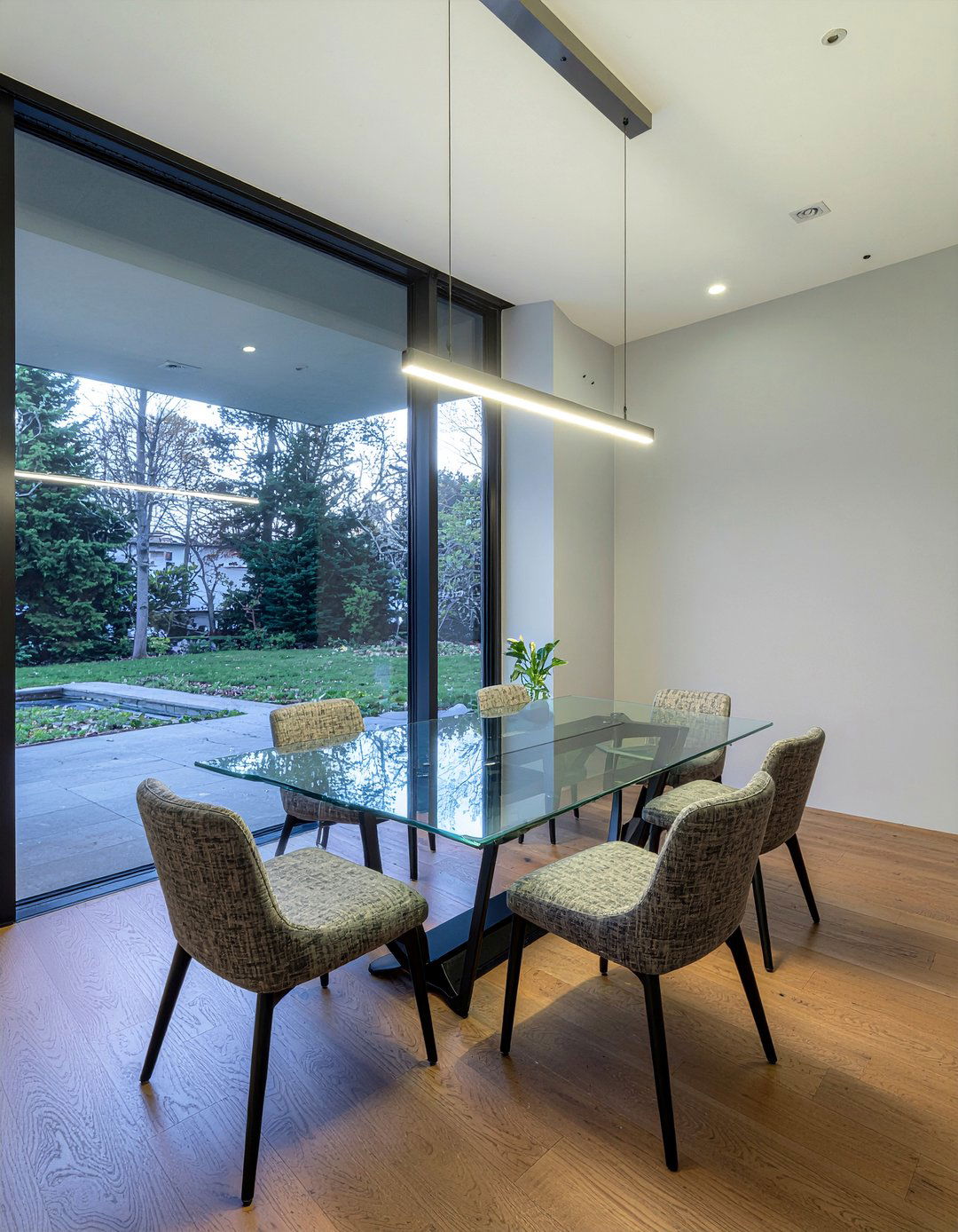 Contemporary Dining Room Lighting - 30 custom home dining room ideas